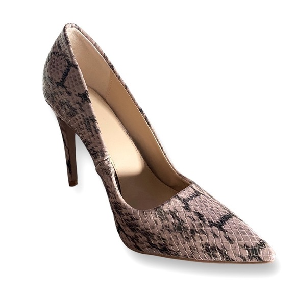 JustFab (JF) Vegan Snakeskin Stiletto’s Woman’s Size 8.5 NWOT 4.5” Heel … - Picture 5 of 9